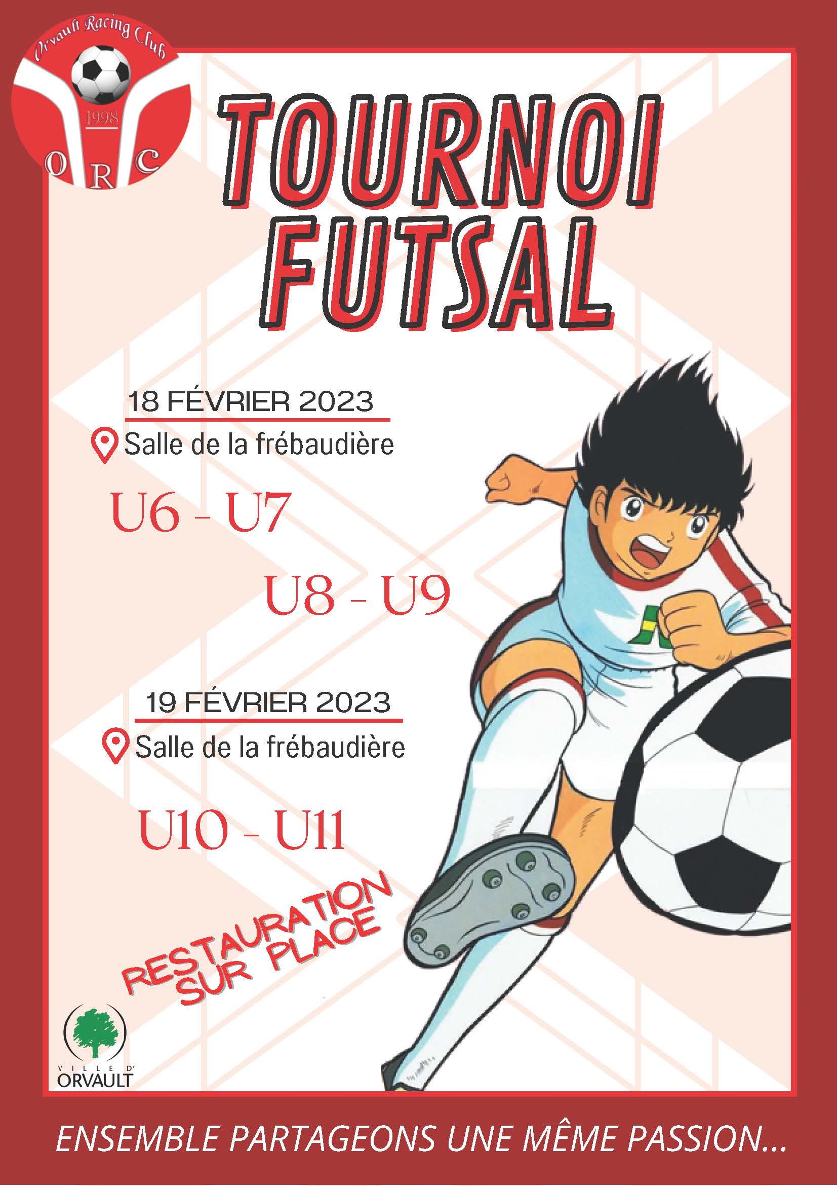 Tournoi Futsal 18 et 19 février 2023