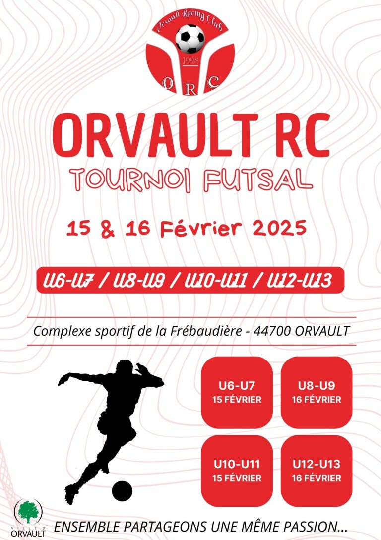 Tournoi Futsal 15 & 16 février 2025