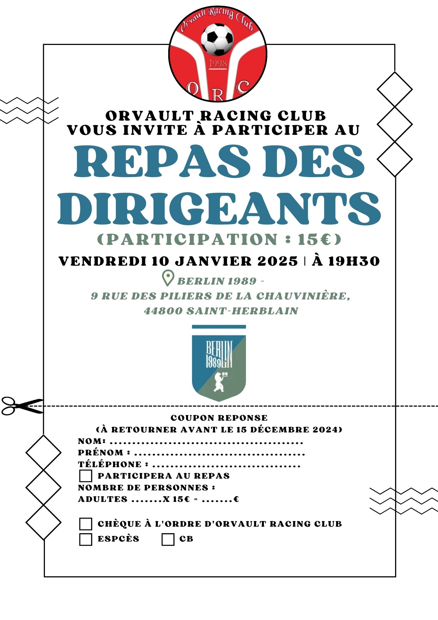 Repas des Dirigeants 10/01/2025