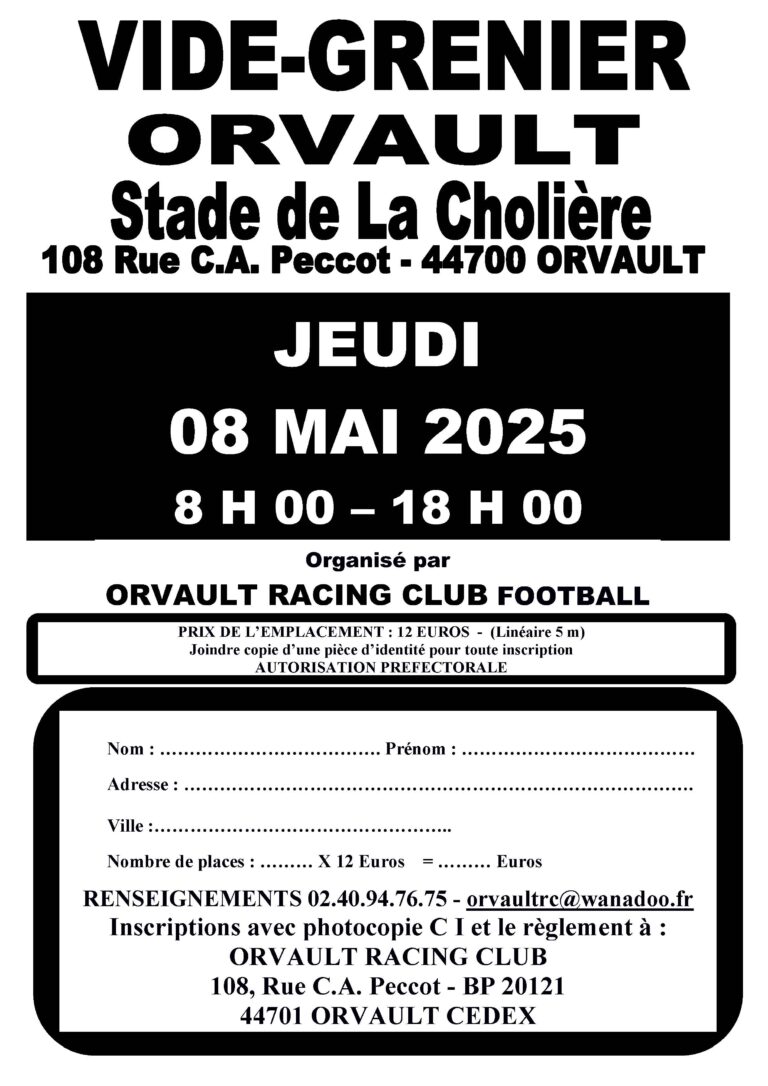 Vide Grenier 08/05/2025